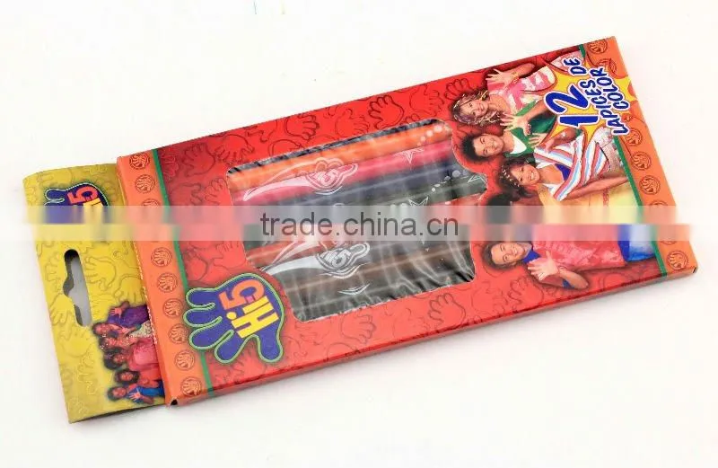 7" HB 12 pcs poil wooden color pencil set