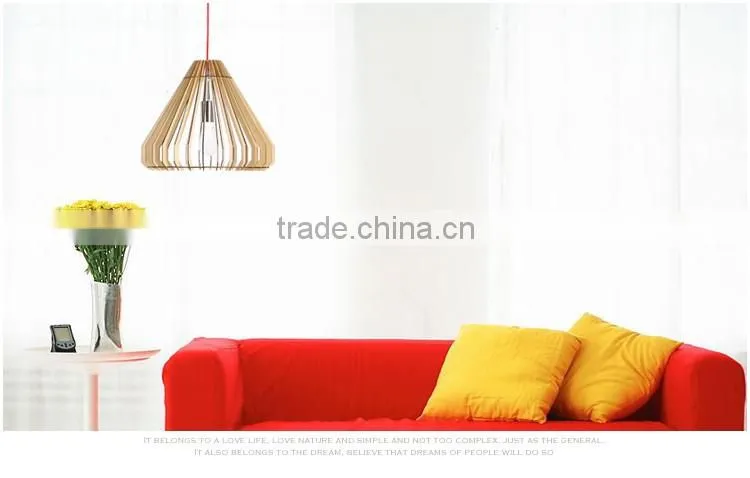 2016 modern ceiling wooden pendant lamp JK-8005B-13 LED pendant light