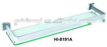 decorative glass shelf with holders