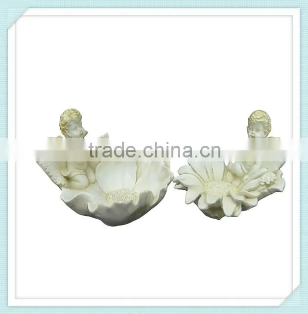 resin decorate angel garden statues