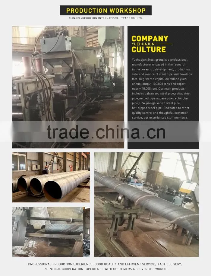 SSAW Pipe producing Mill Spiral Pipe LineSAW FARM IRRIGATION PIPE WITH GOOD PRICE3 to 12m Length, API 5L OIL /GAS PIPE LINE /SPI