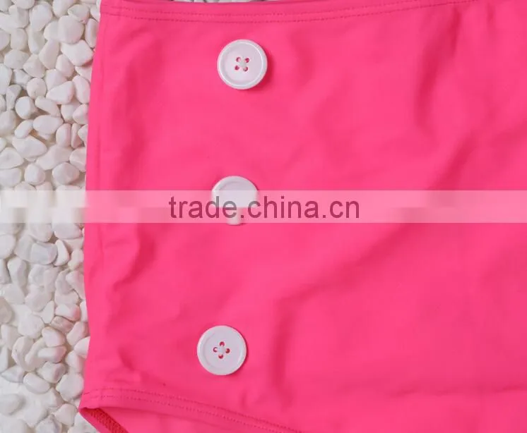 Blue leopard pattern swimwear for mature women