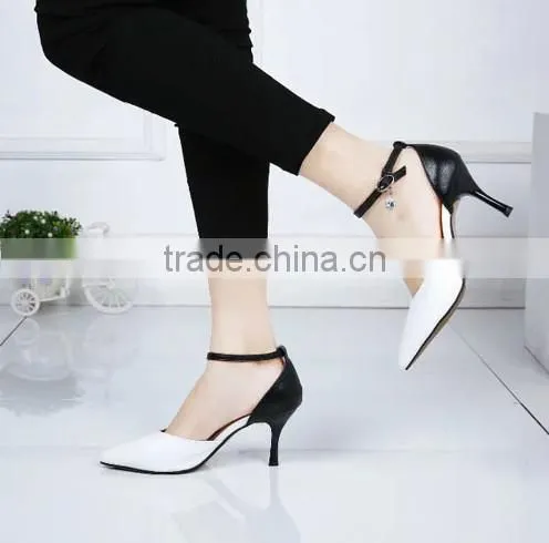 sexy fashion ankle strap pencil high heel shoes