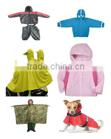 children rainsuit made of PU