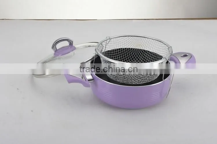 Aluminum Ceramic casseroles sets with heat-resistant coating nonstick inner coating casserole