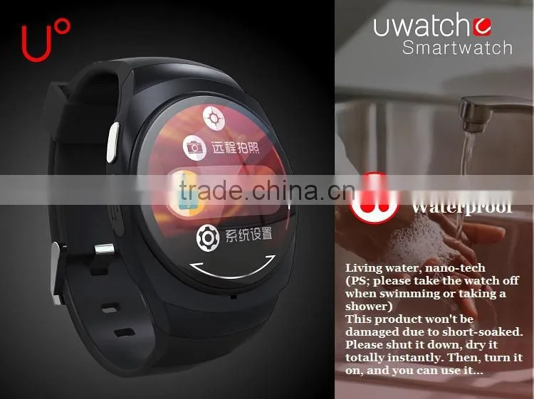 Cheap wrist watch with MP3 player compatiable with smartphone U0 smart watch
