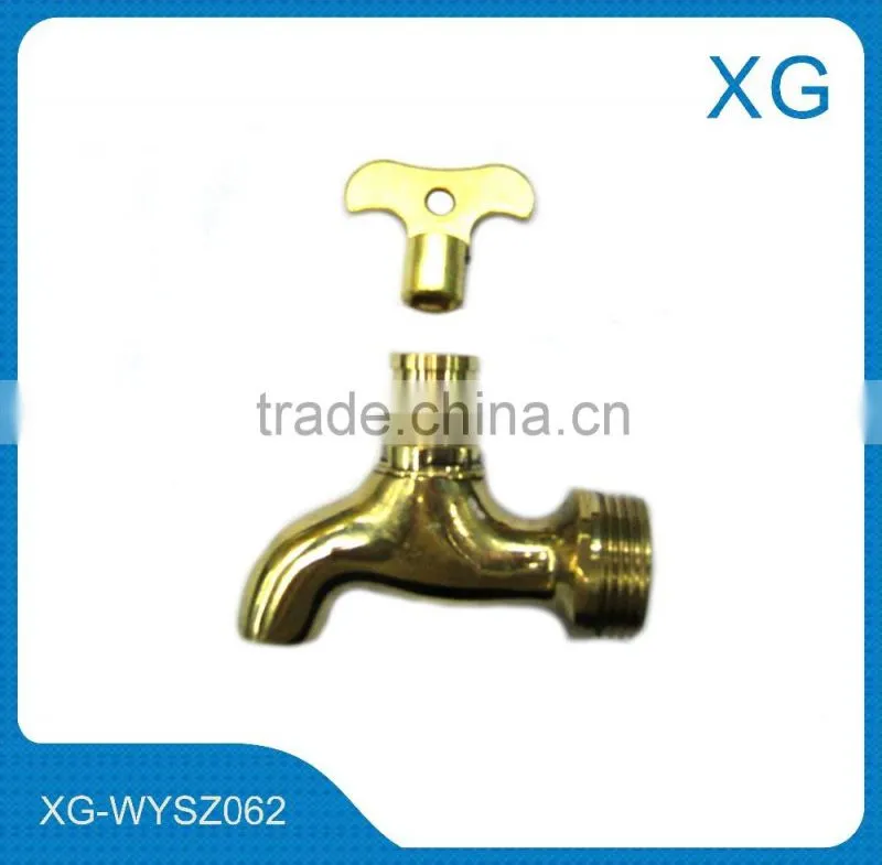 Cheap price brass body brass ball water tap with lock/garden water faucet with lock/Child lockable water bibcock water faucet