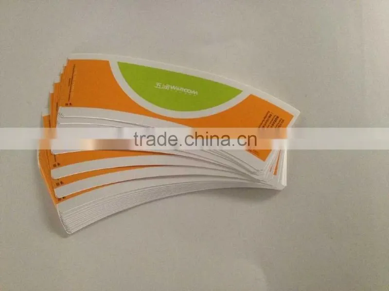high quality custom printing double side pe coating wholesale recycled disposable paper cup fan