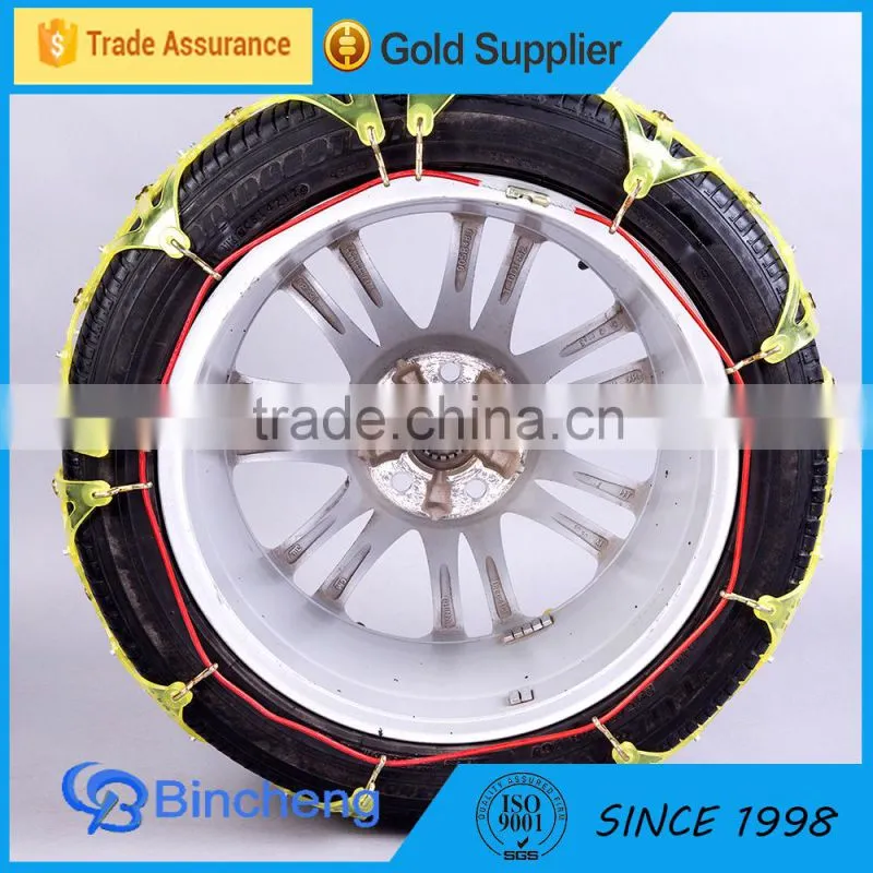 Anti skid tyre protection chain rubber snow chain