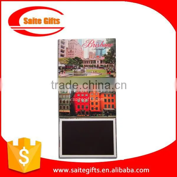 Souvenir customized offset printed tinplate photo magnet