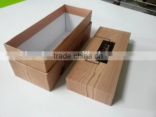 kraft cardboard packaging luxurious auto end-lock box with insert