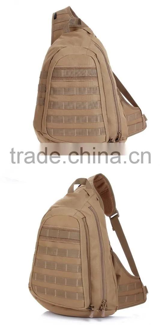 Outdoor leisure sport camouflage molle tactical military sling bag
