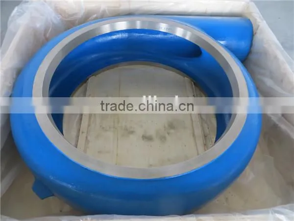 Acid and alkali resistant metal or rubber slurry pump parts