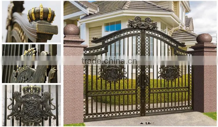 2015 high safety durable powder coating of aluminium alloy door