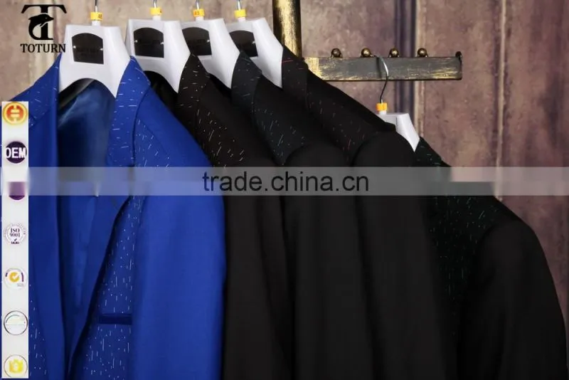 new products 2016 European Style direct manufacturer oem factory Formal Wear Slim Fit sky blue polyester fabric Business Suits