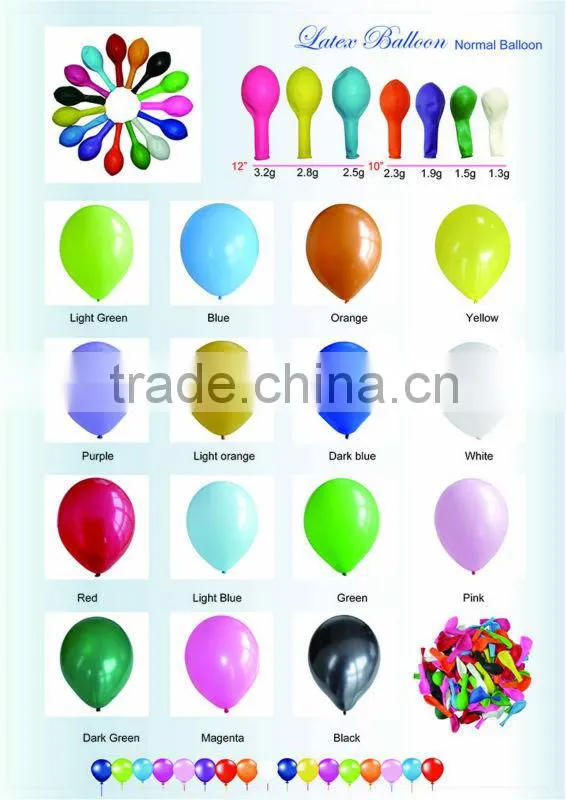 2016 cheap latex balloon /different shape
