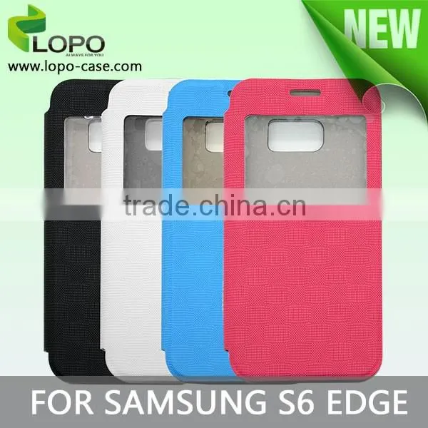 New Product supply Sublimation Flip Cover Case for Samsung S6 EDGE