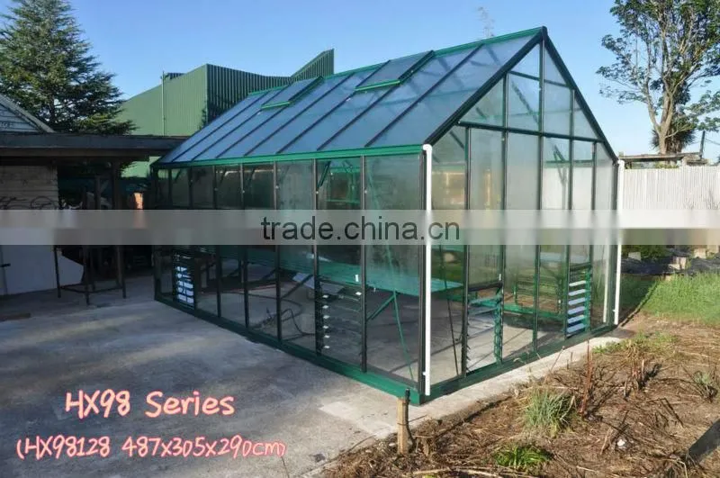 Glass Greenhouse Kit - 16' x 10' HX98128