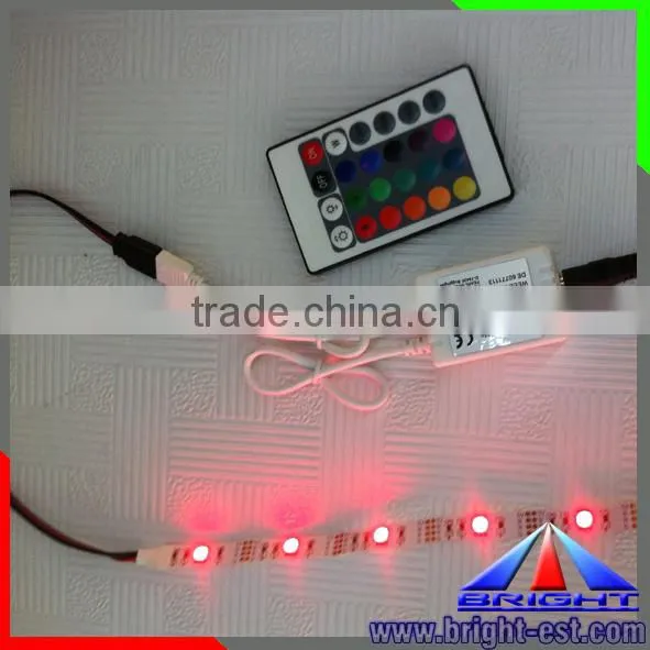 ShenZhen Factory Storefront Led Lights RGB 5050/3528 5v/3.7V Led Strip Light With RF Controller