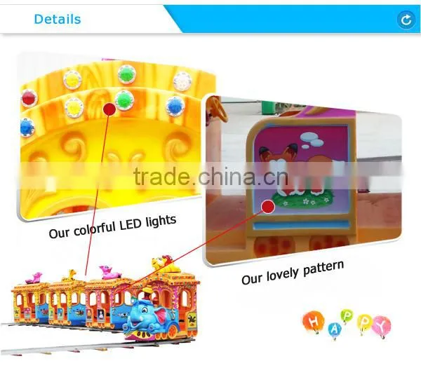 CE beautiful 14 seats electric mini train amusement park toy train