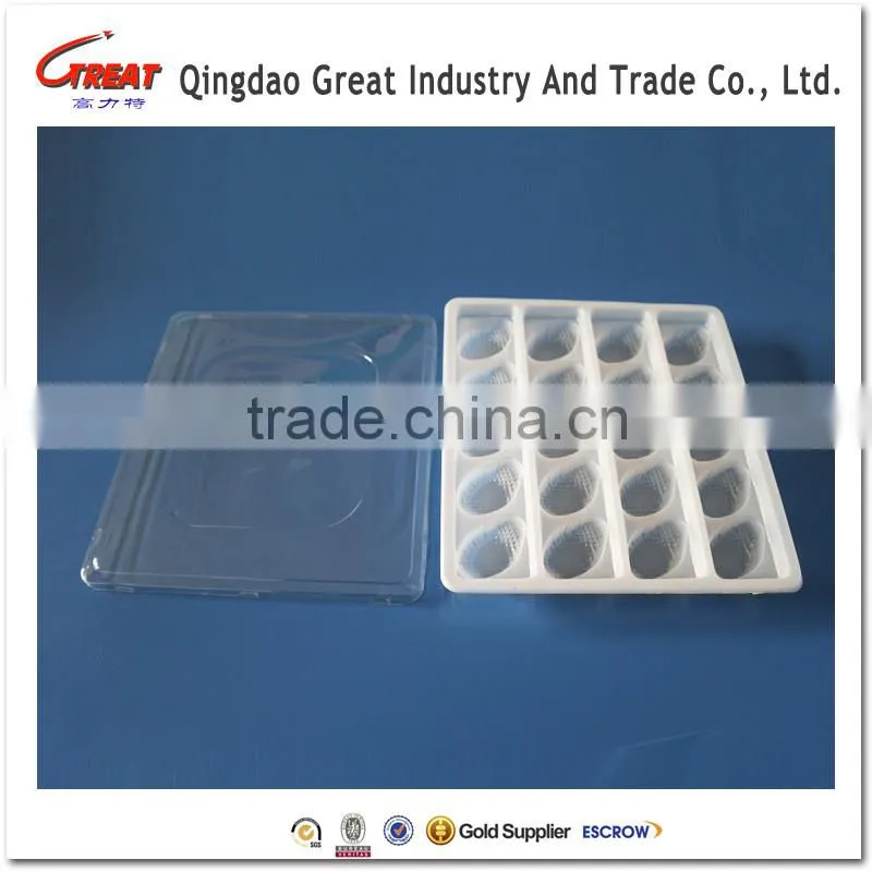 Plastic Food Dumpling Tray with Lid