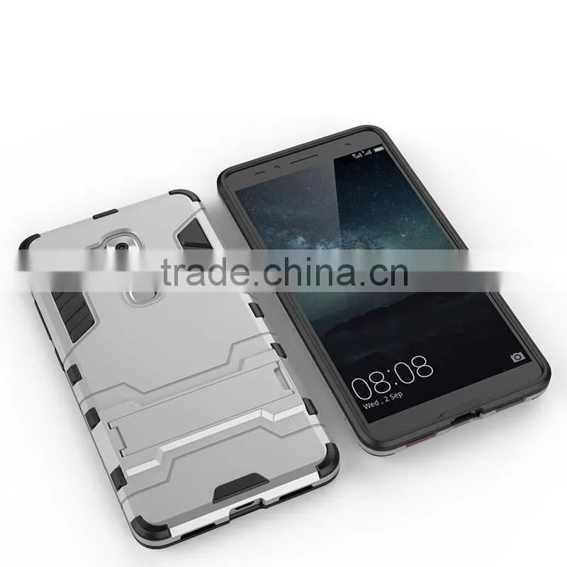Hybrid Kickstand TPU PC Armor Case Iron Man Cellphone Case For Huawei P8 P8 Lite