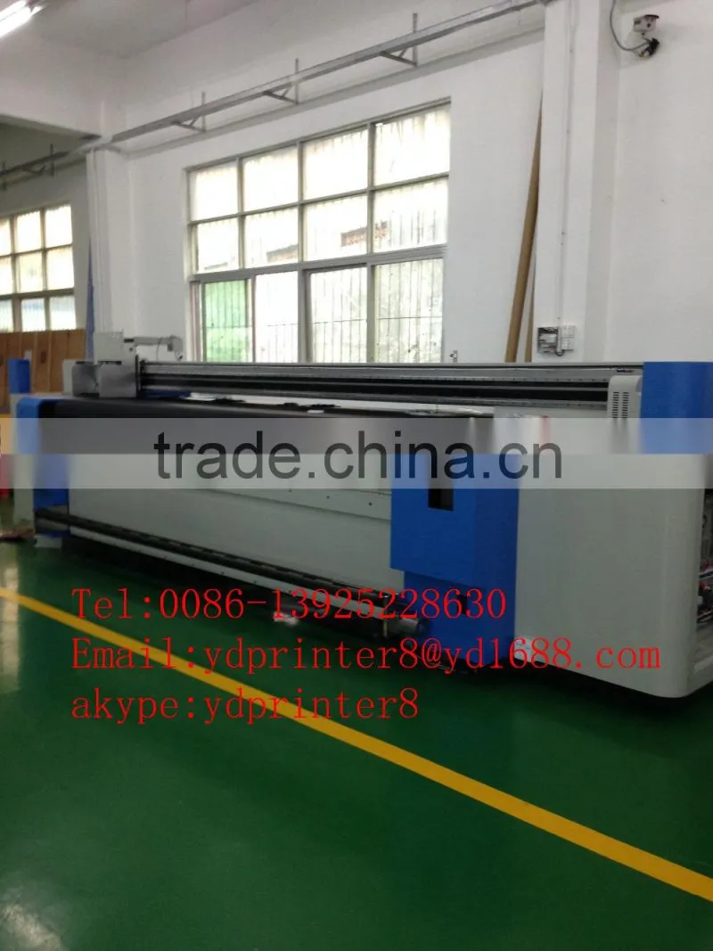 KM1024i head mass production Multicolor china flatbed uv printer price