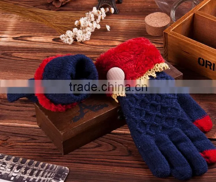 Best Seller Colourful Design Touch Screen Gloves For Christmas