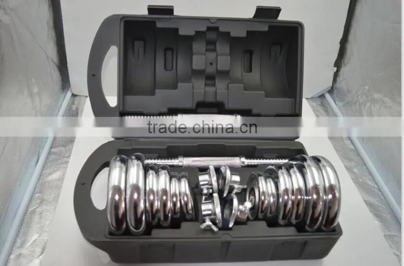 10lb 20lb 30 lb 50lb chromed dumbbell plate set