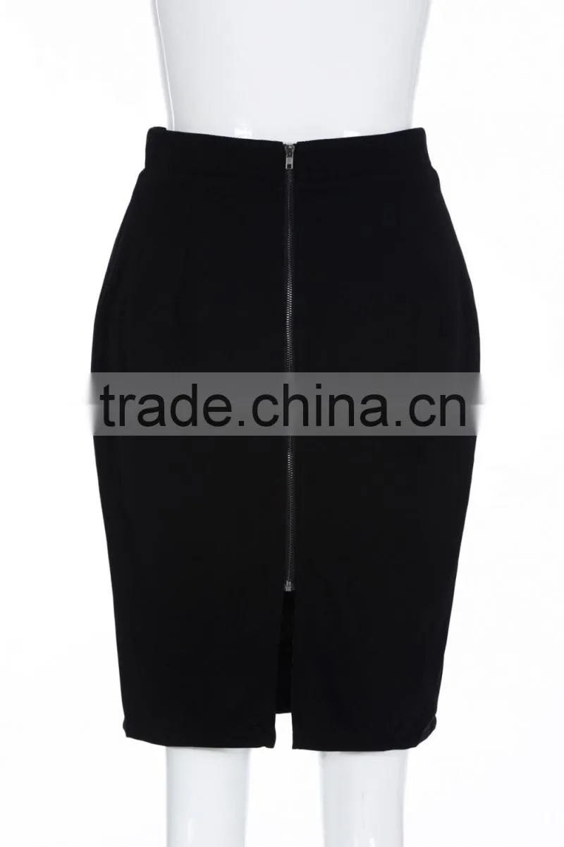 European Style Black short pencil skirt