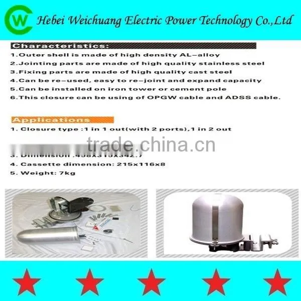 High Quality Cable Joint Box/Terminal Box for Fiber Joint Closure/Splice box