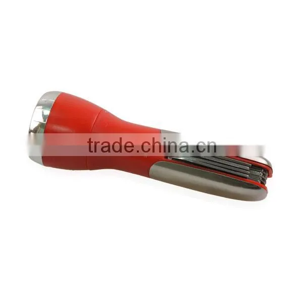 tool set with flashlight
