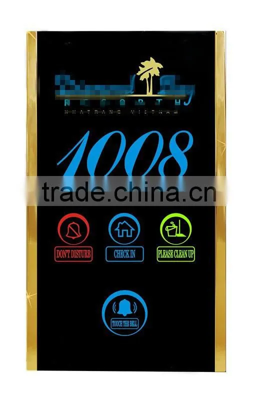 customized electronic door plate digital door plate Electrical room number house number sign plate