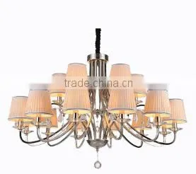 Good Quality K9 Crystal Chandelier Living Room Chandelier,Dining Room Chandelier light with 18 lights with lamp shade