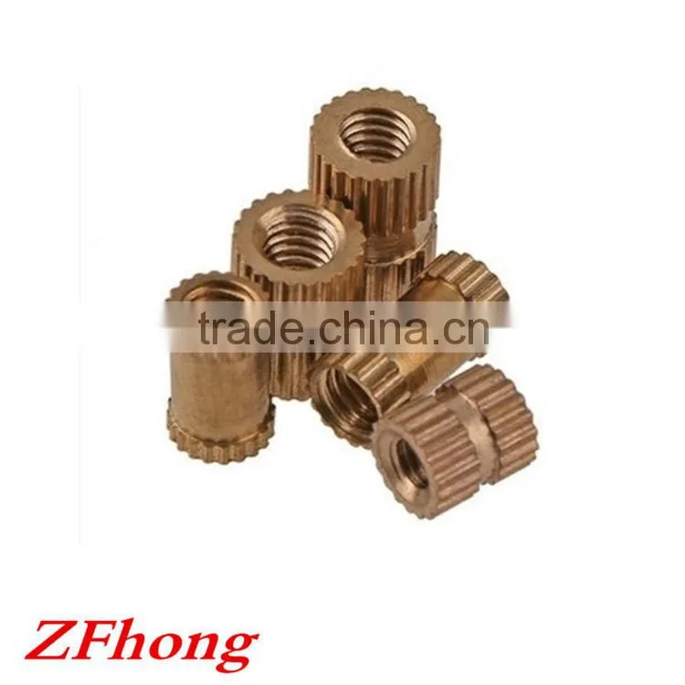 brass knurled insert nut M1 M1.2 M1.4 M1.6 M2 M2.5 M3 M4 M5 M6 M8 M10