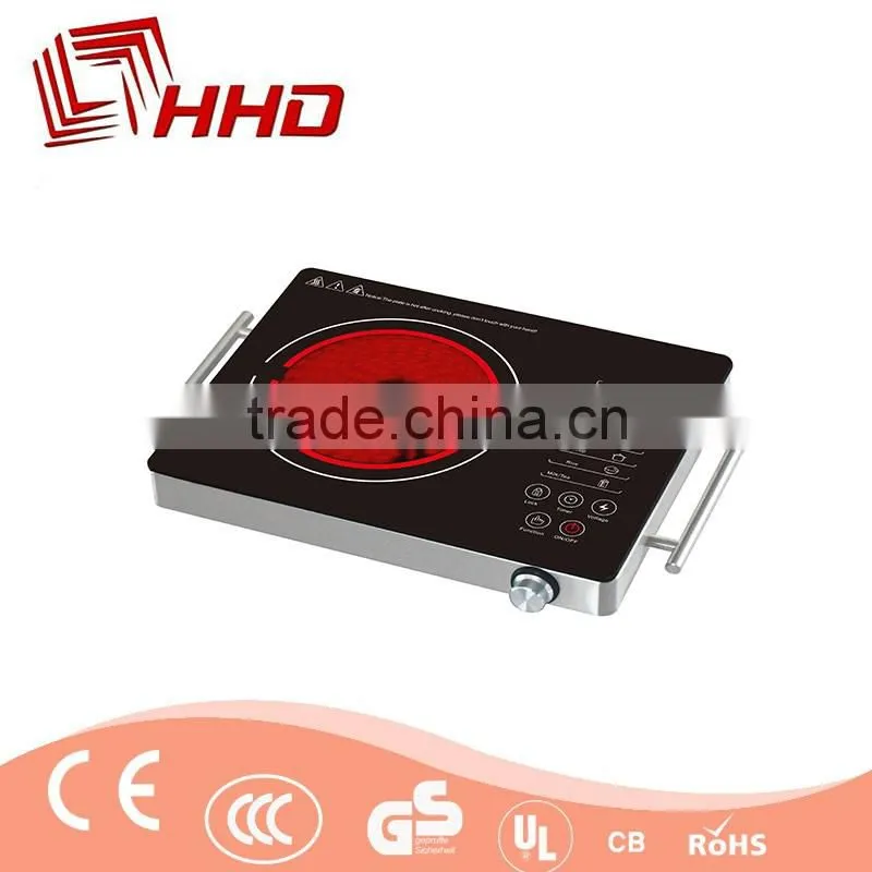 Aluminium body/handles CB,CE, stainless steel bodyceran ceramic hob handle electric infrared cooker price