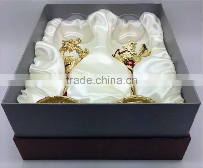 2014 New Design, Crystal/Glass Candle Holder with Enamel for Newly Weds
