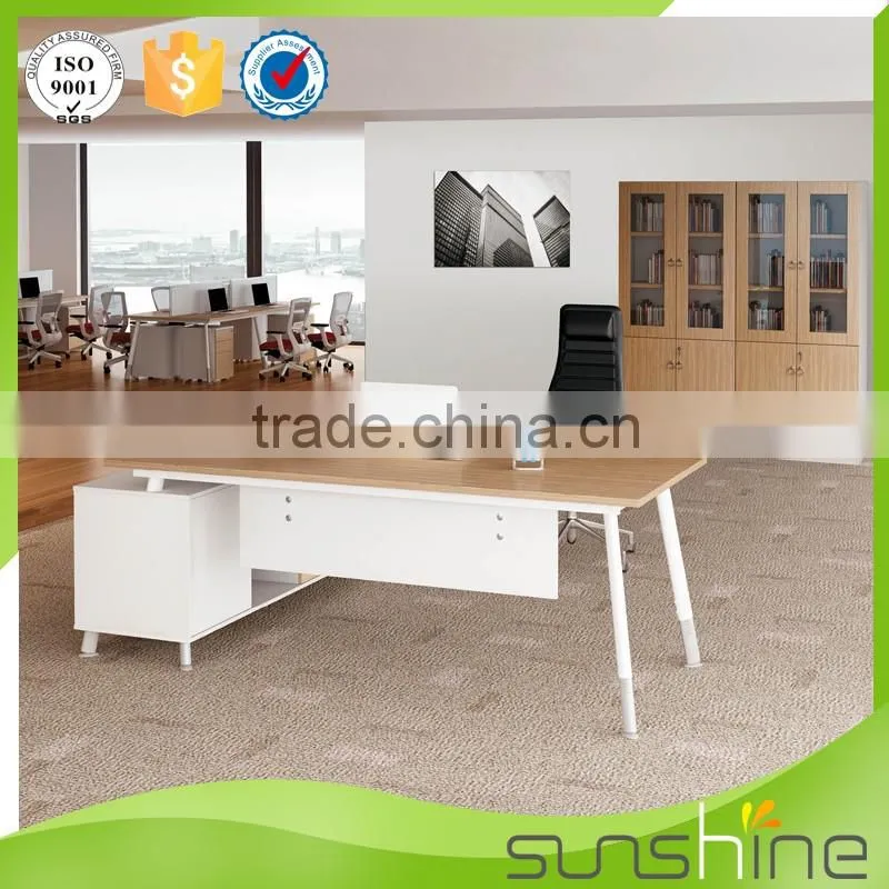 YS-SED01 top quality modern design luxury wood executive office desk supervisor office-metal frame middle executive desk