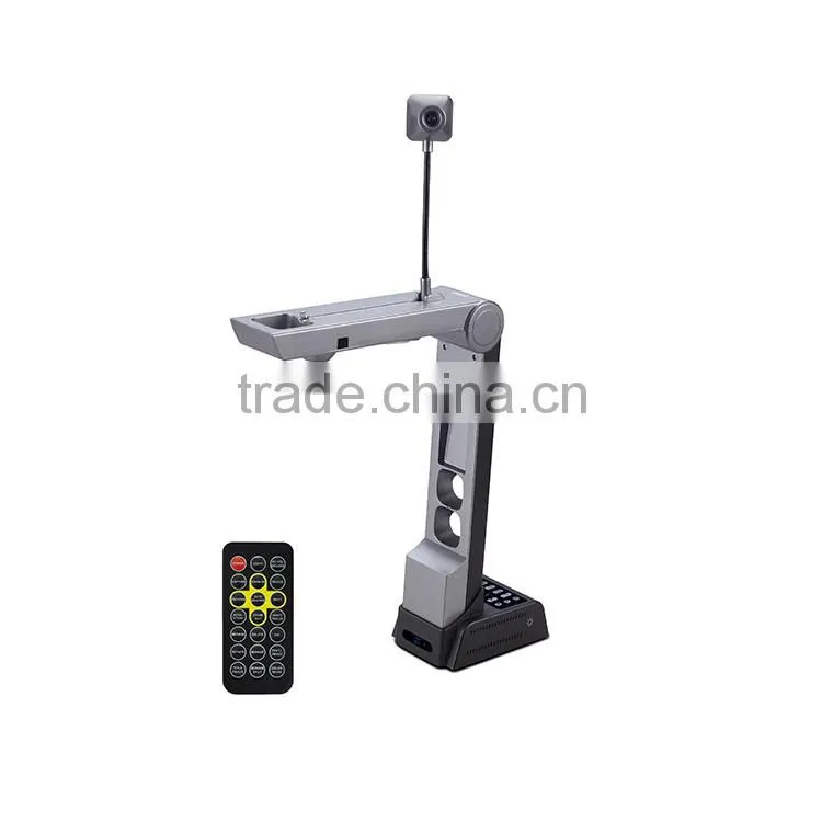 100% manufacturer supply dual cameras VGA+USB document camera digital visual presenter for education