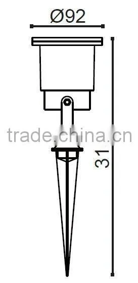 stainless steel casting body LED garden light