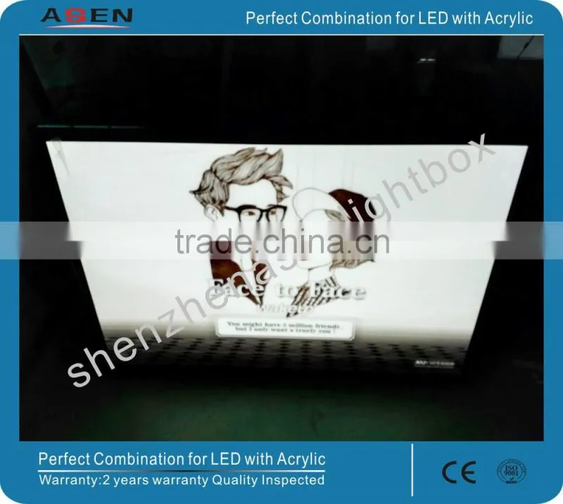 A0 Illuminated Magnetic Advertising Magnetic Light Box