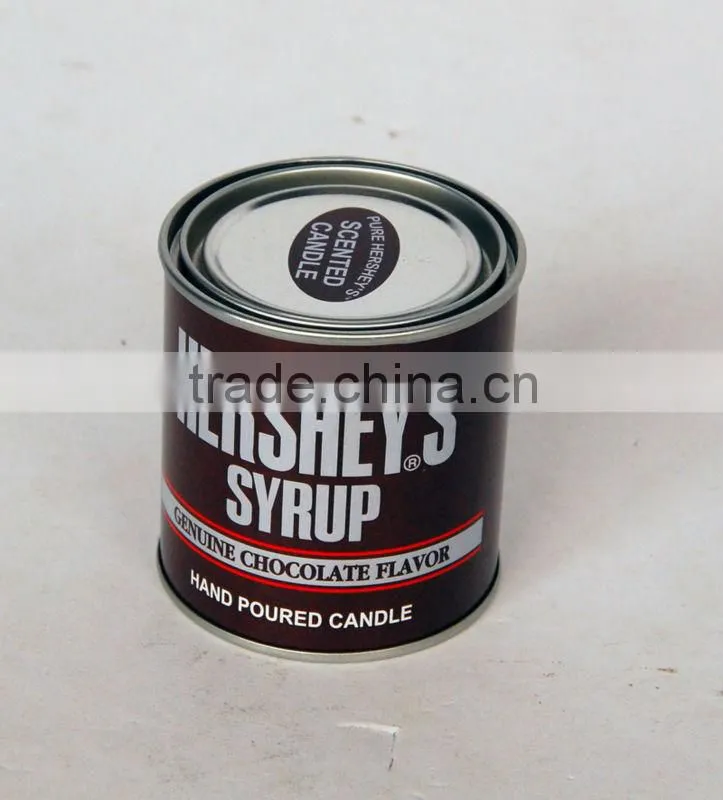 Round candle tin box/round shape wax tin box/candle tin