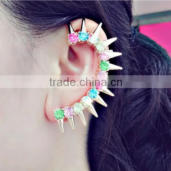 cartilage french colors good quality ear cuff wrap clip earring