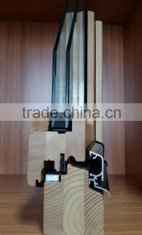 Solid wood German system and china style combine perfectly grill tilt and turn window