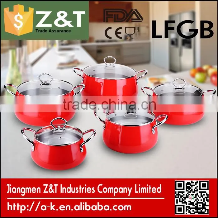 Top sale item 4 color commercial aluminum cooking pot sizes