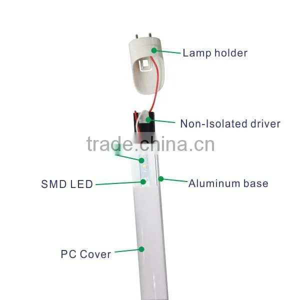 0.6M 10W SMD2835 Elliptical tube Promotional led t8 tube