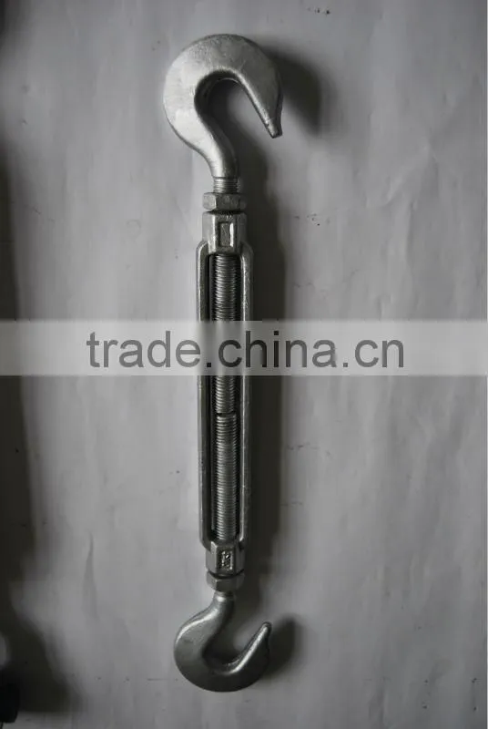 US STANDARD FORGED GALVANIZED HEAVY DUTY TURNBUCKLE WITH HOOK AND HOOK