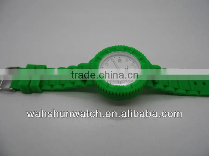 wholesale china watch ,cheap china direct watch with silicone green strap