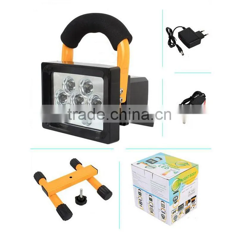 H02 Super bright LED portable work light,10W Rechargeable Led Flood Light