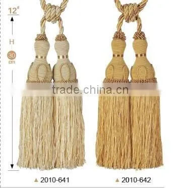 china supplier curtain polyester tassel manufacturer